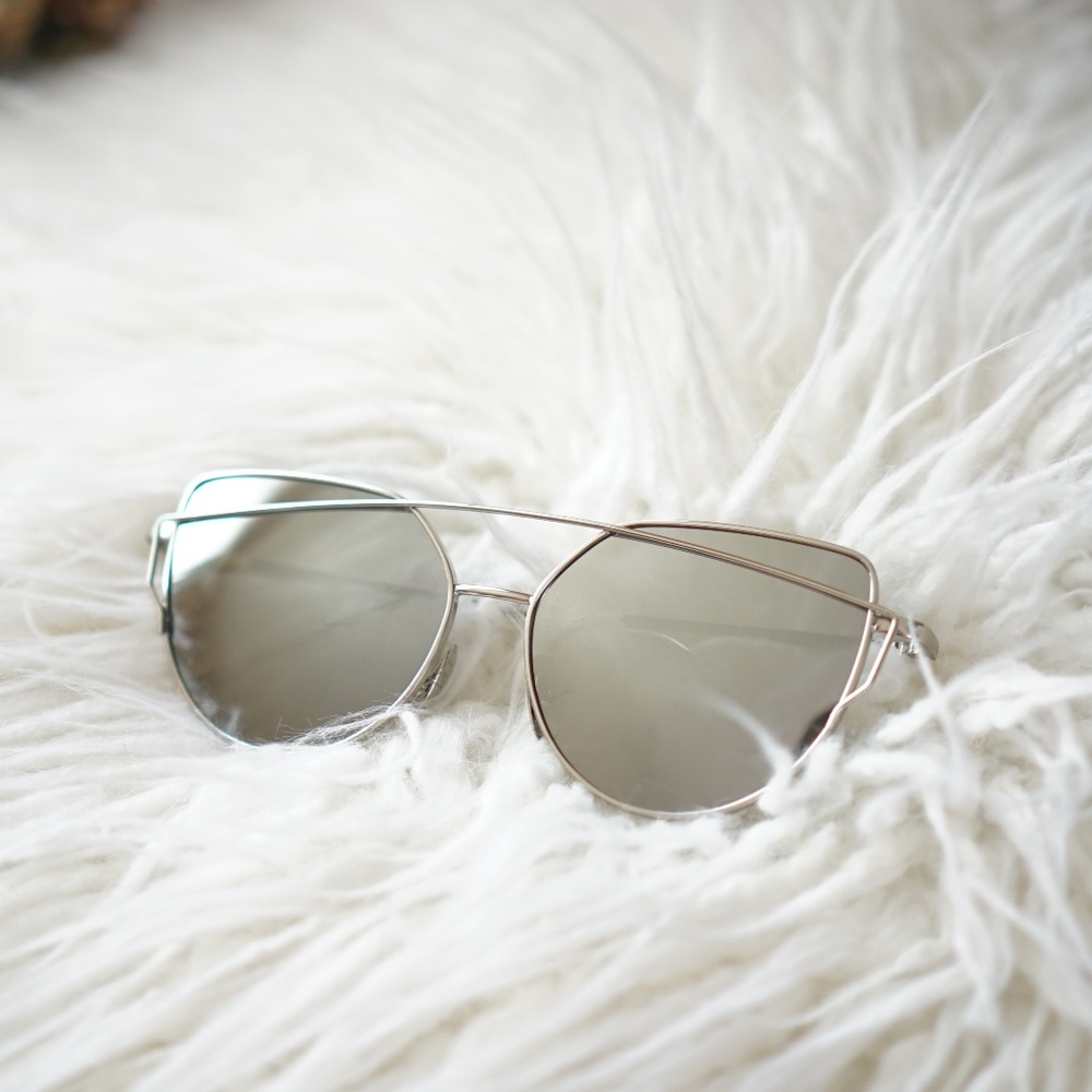 Silver Reflective Statement Shades